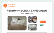 纽约布鲁克林阳光充足的两卧公寓出租