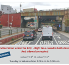 纽约 BQE 高速夜间临时维修启动